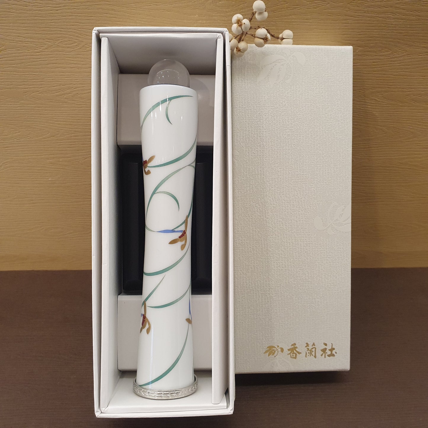 白底蘭花萬花筒(已售)