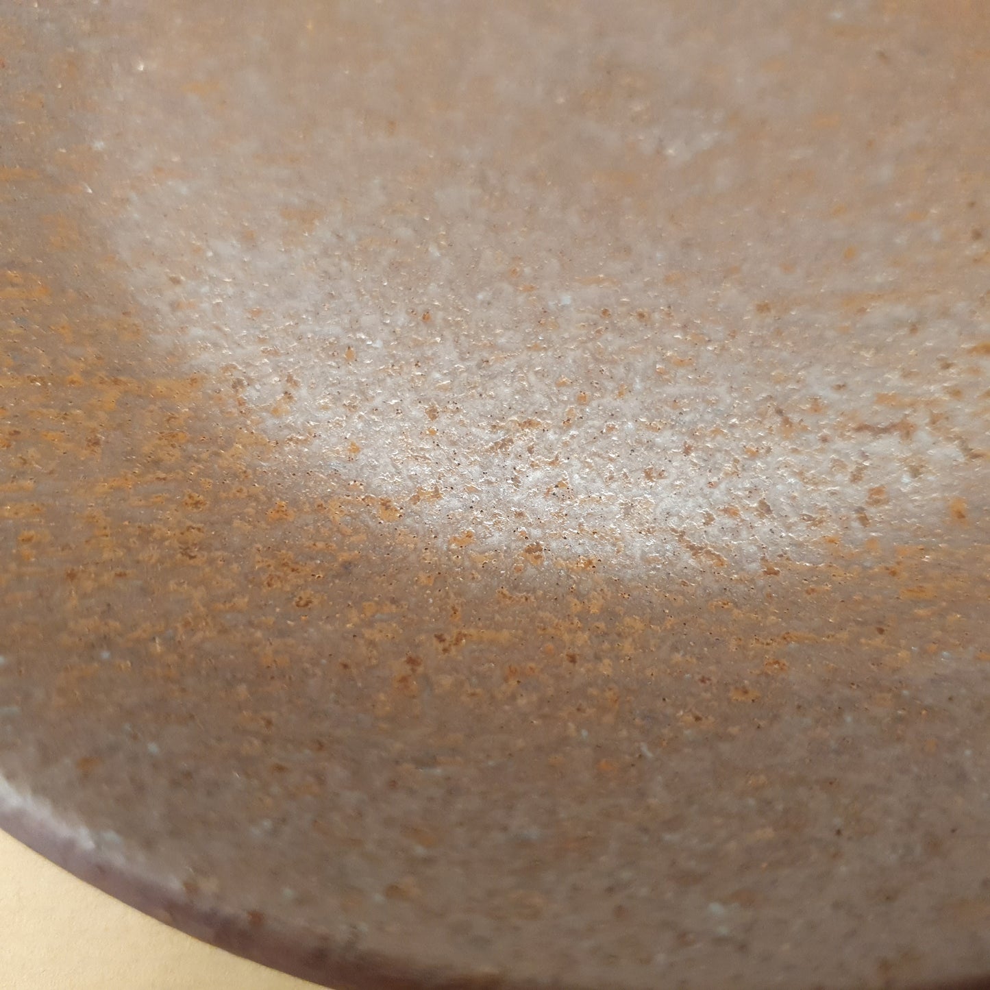 備前燒窯變銅色中皿(已售)
