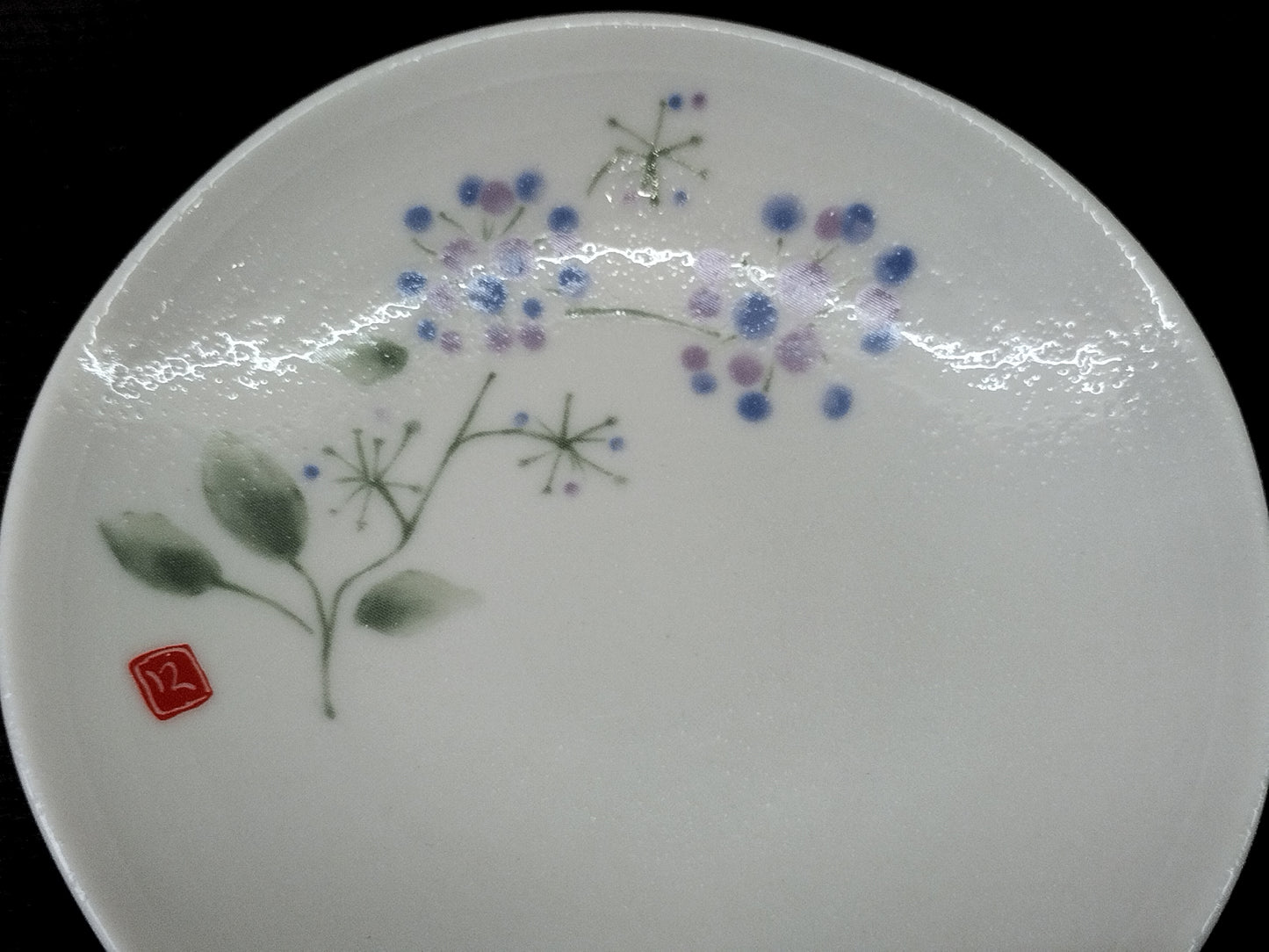 白底花圖案小碟(已售)