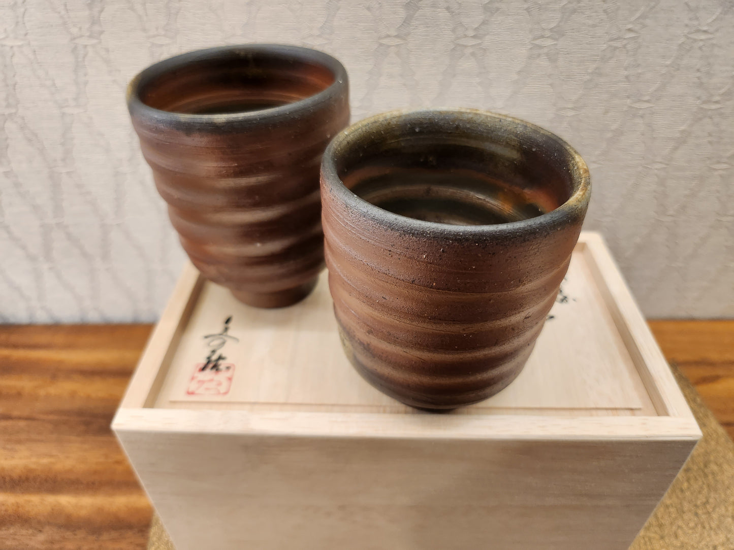 備前燒 - 啡色茶杯2PCS (sold)