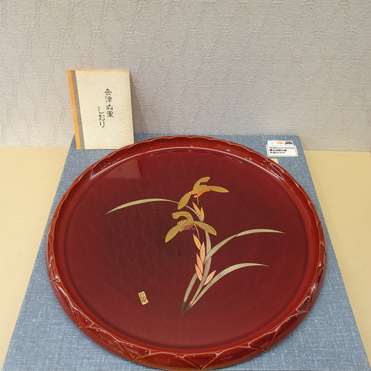 蘭花漆器托盤(已售)