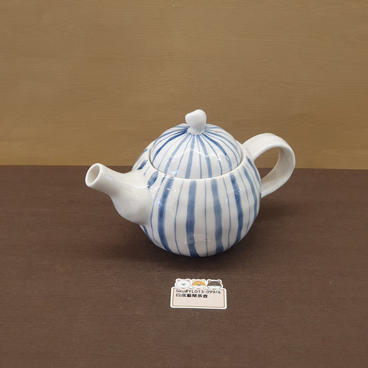 白底藍間茶壺(已售)