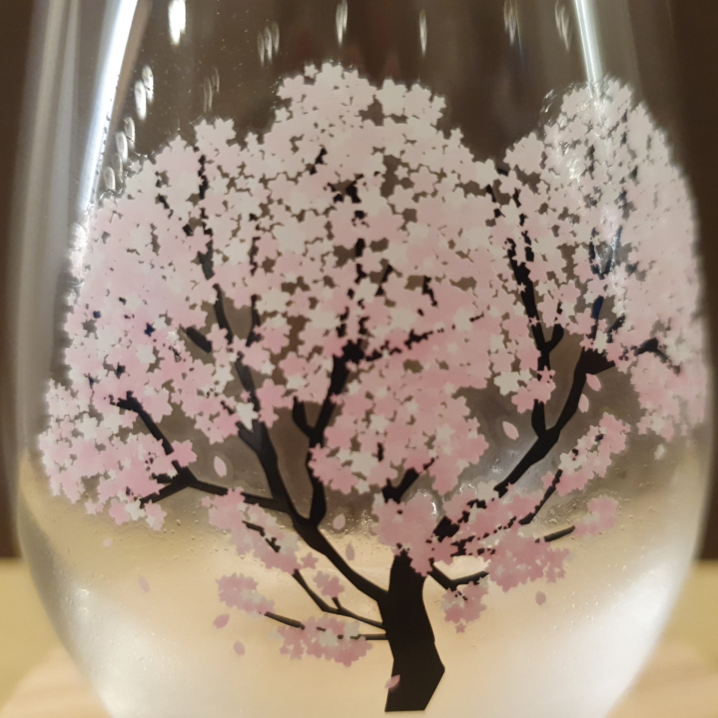 櫻花楓葉玻璃杯(已售)