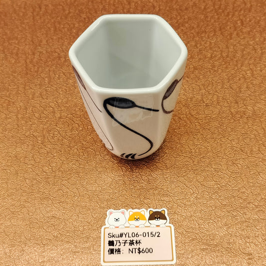 白底鳥圖案小杯(SOLD)