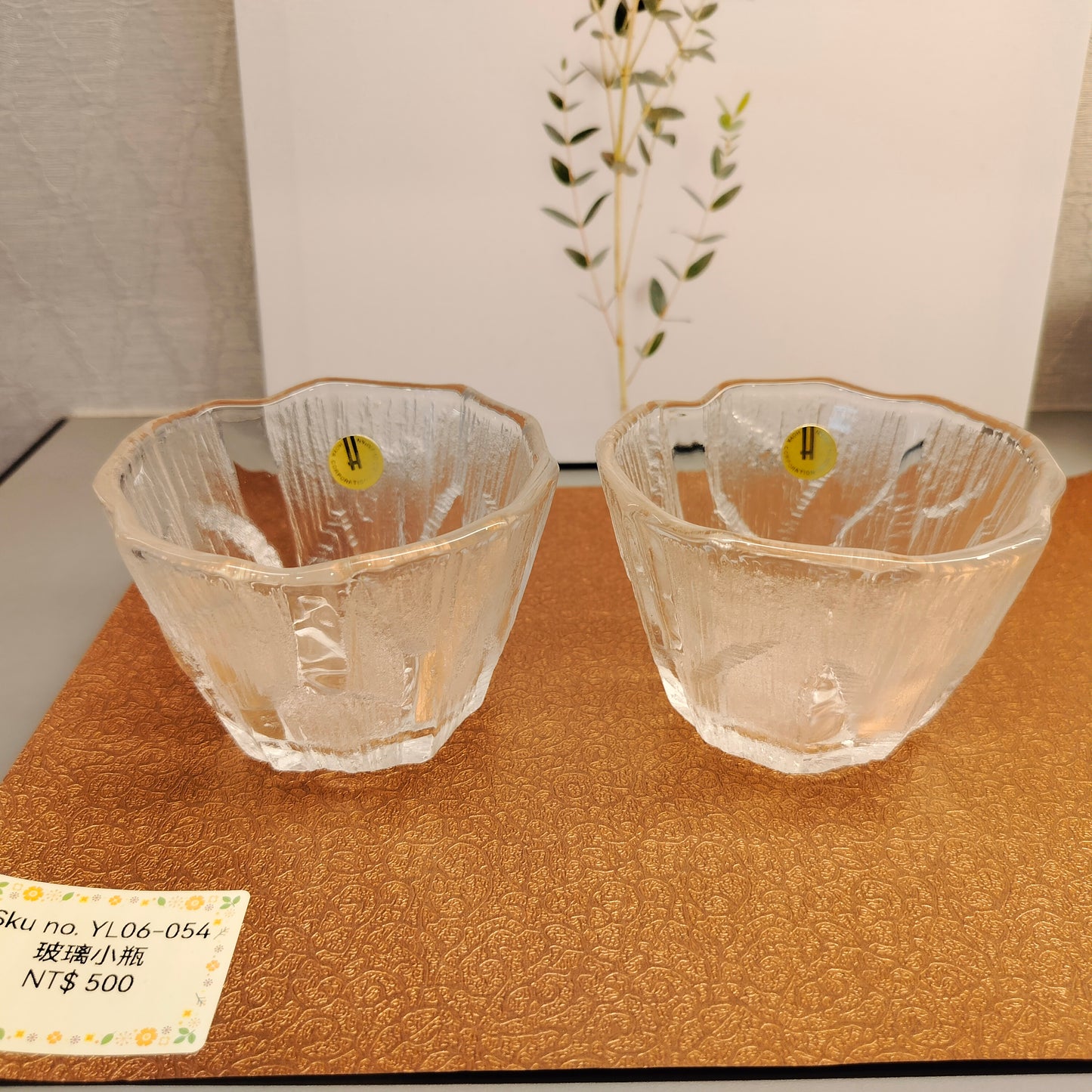 HOYA透明玻璃杯 (1 set/2 pcs)(已售)