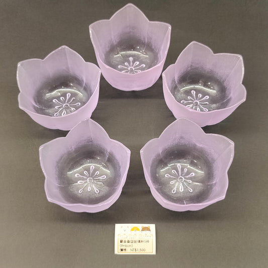 花形玻璃碗9CM-5PCS