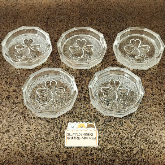 玻璃杯墊4pcs-7cm(已售)