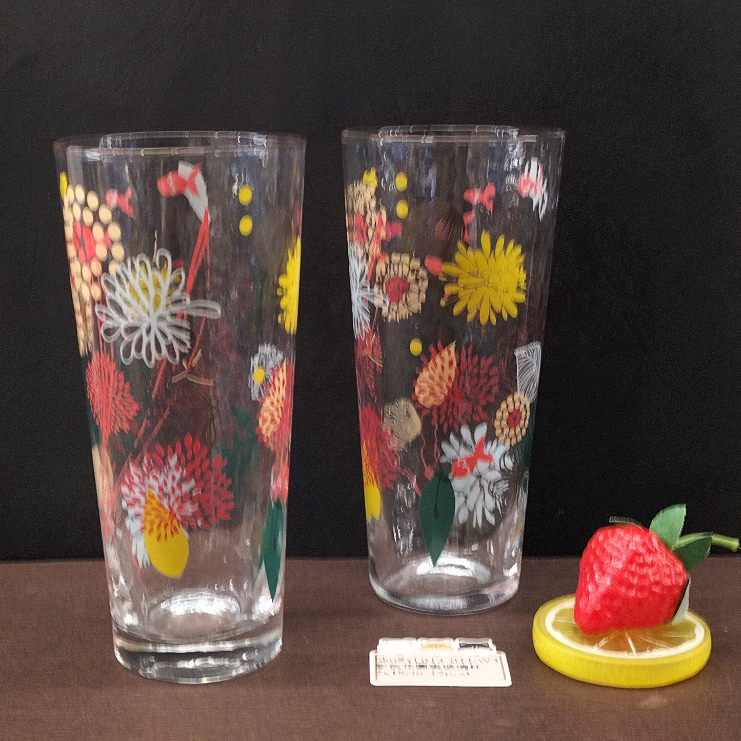 彩色圖案玻璃杯(已售)