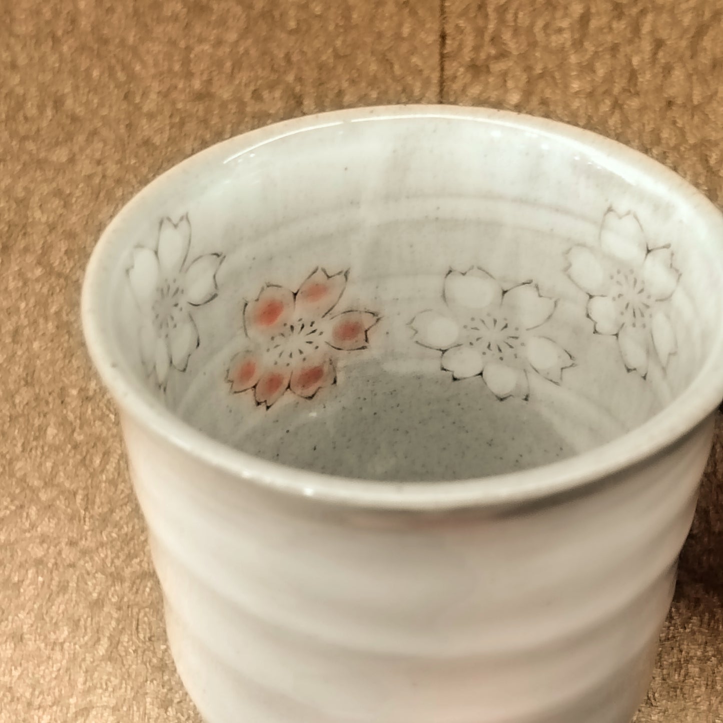 丹山櫻花圖案茶杯7x9CM(SOLD)